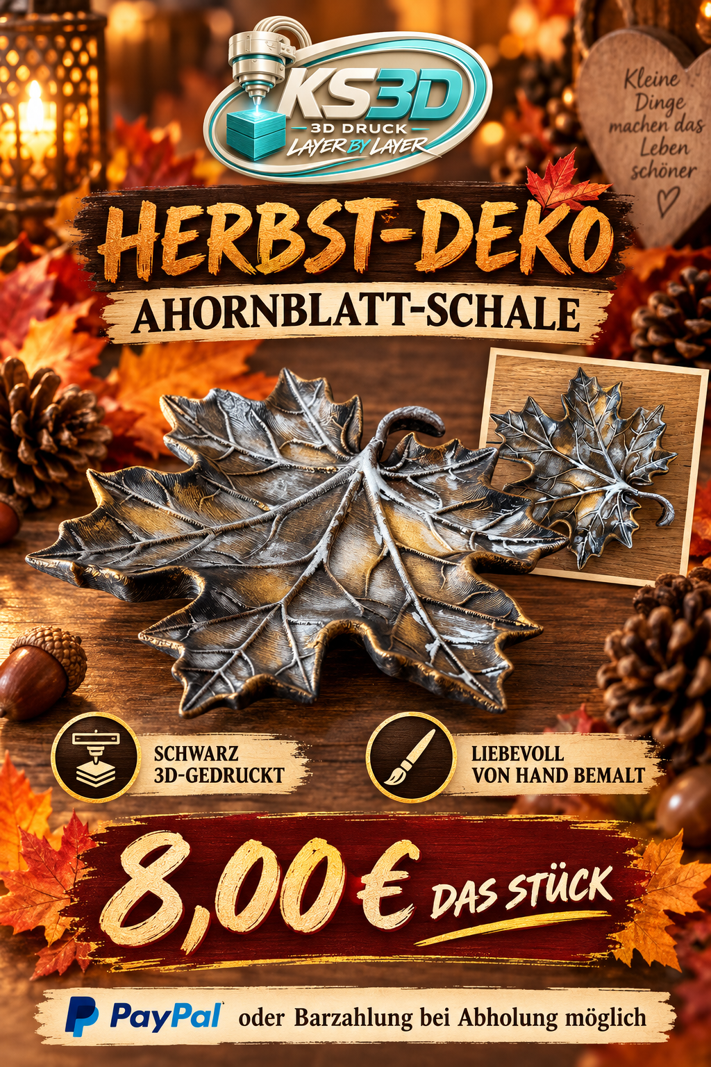 Schälchen Ahornblatt