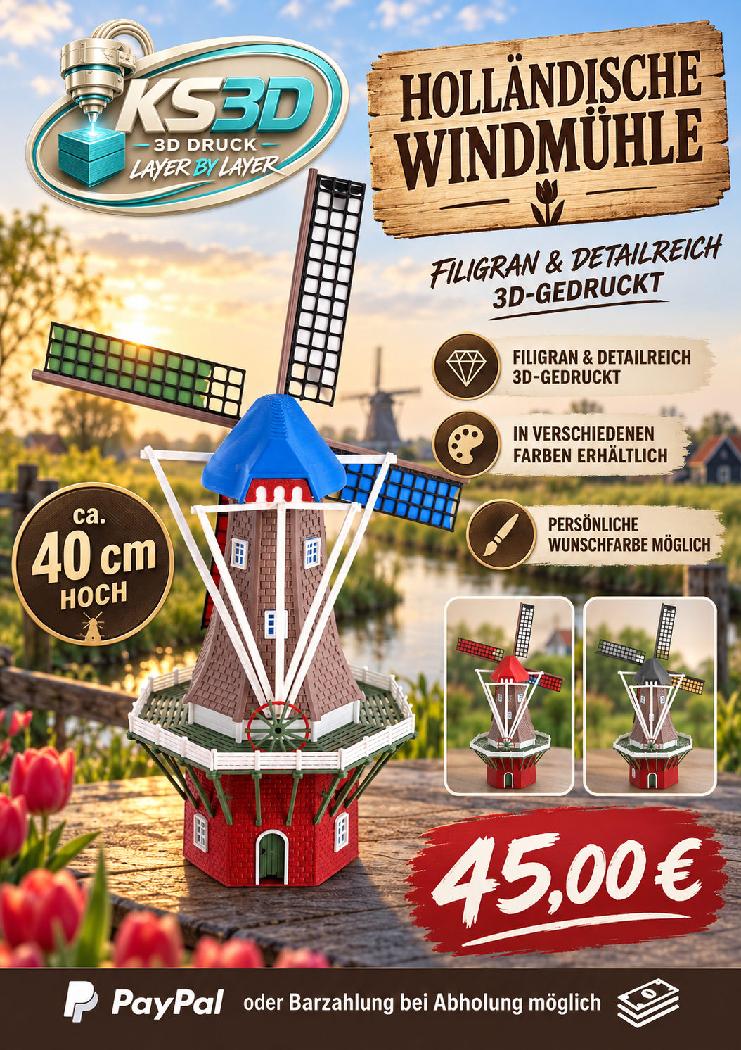 Holländische Windmühle